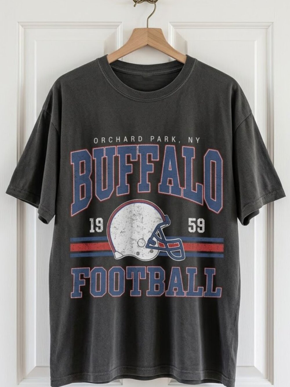 Buffalo Football TShirt Charcoal, Buffalo Fan Gift Game Day